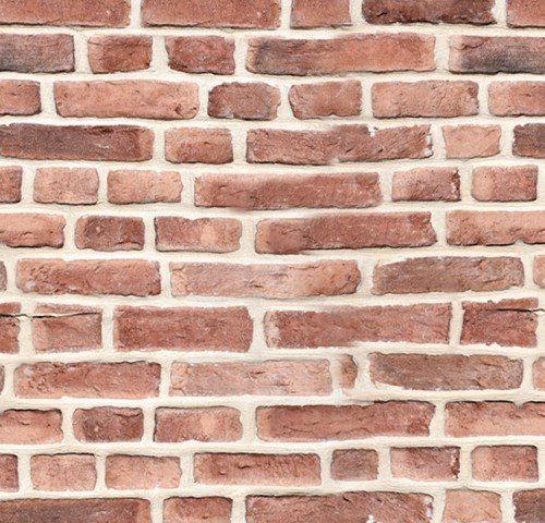 SECTIONAL BRICK RED WHITE WASHED